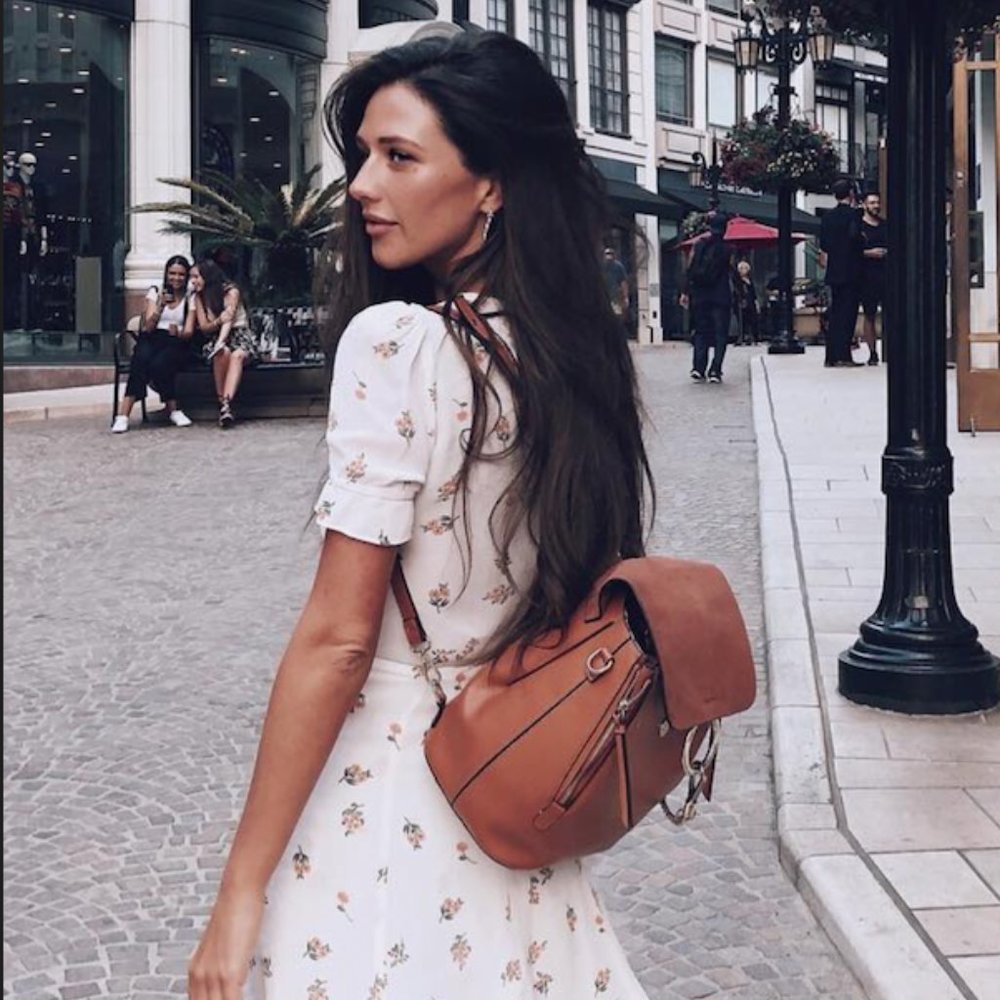 Reformation floral print mini dress